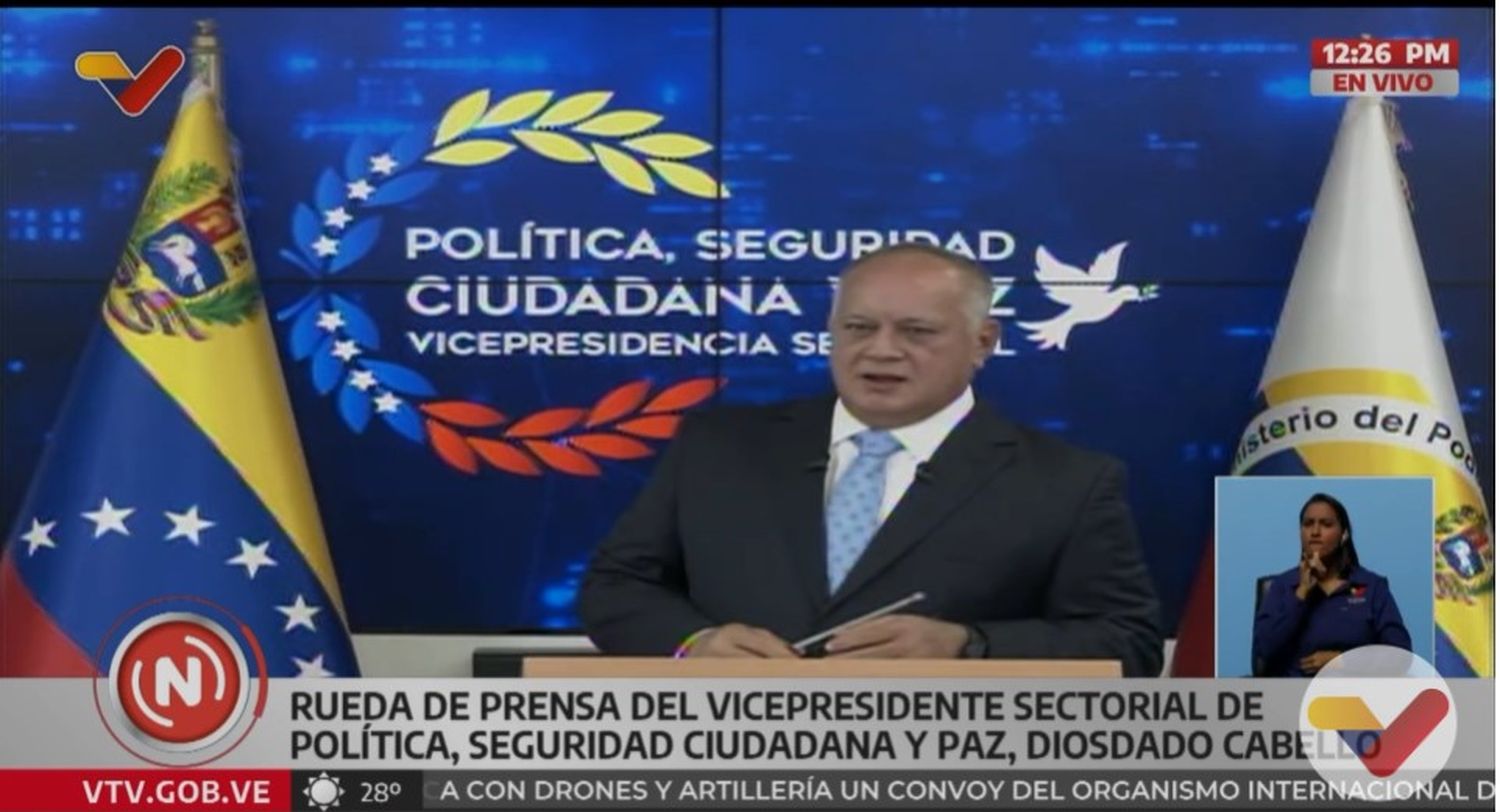 Diosdado Cabello desvela la OPERACIÓN ORO: un plan terrorista liderado por exmilitares y policías