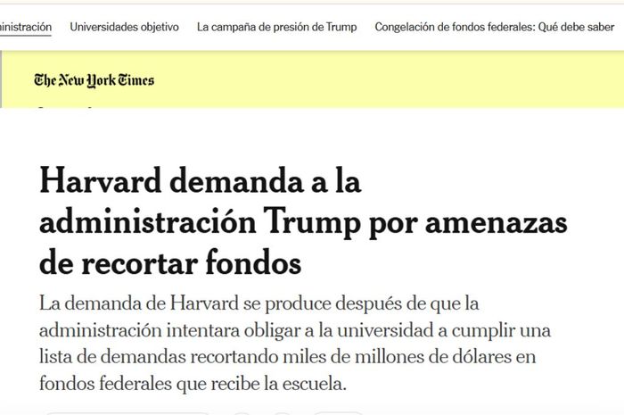 Demanda Federal a Trump