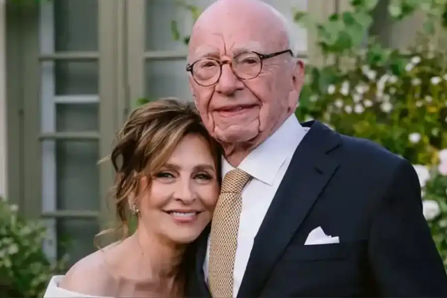 A los 93 años, se casó por quinta vez el magnate Rupert Murdoch