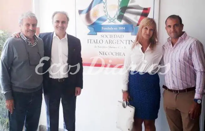 Visitó Necochea un diputado del Parlamento italiano