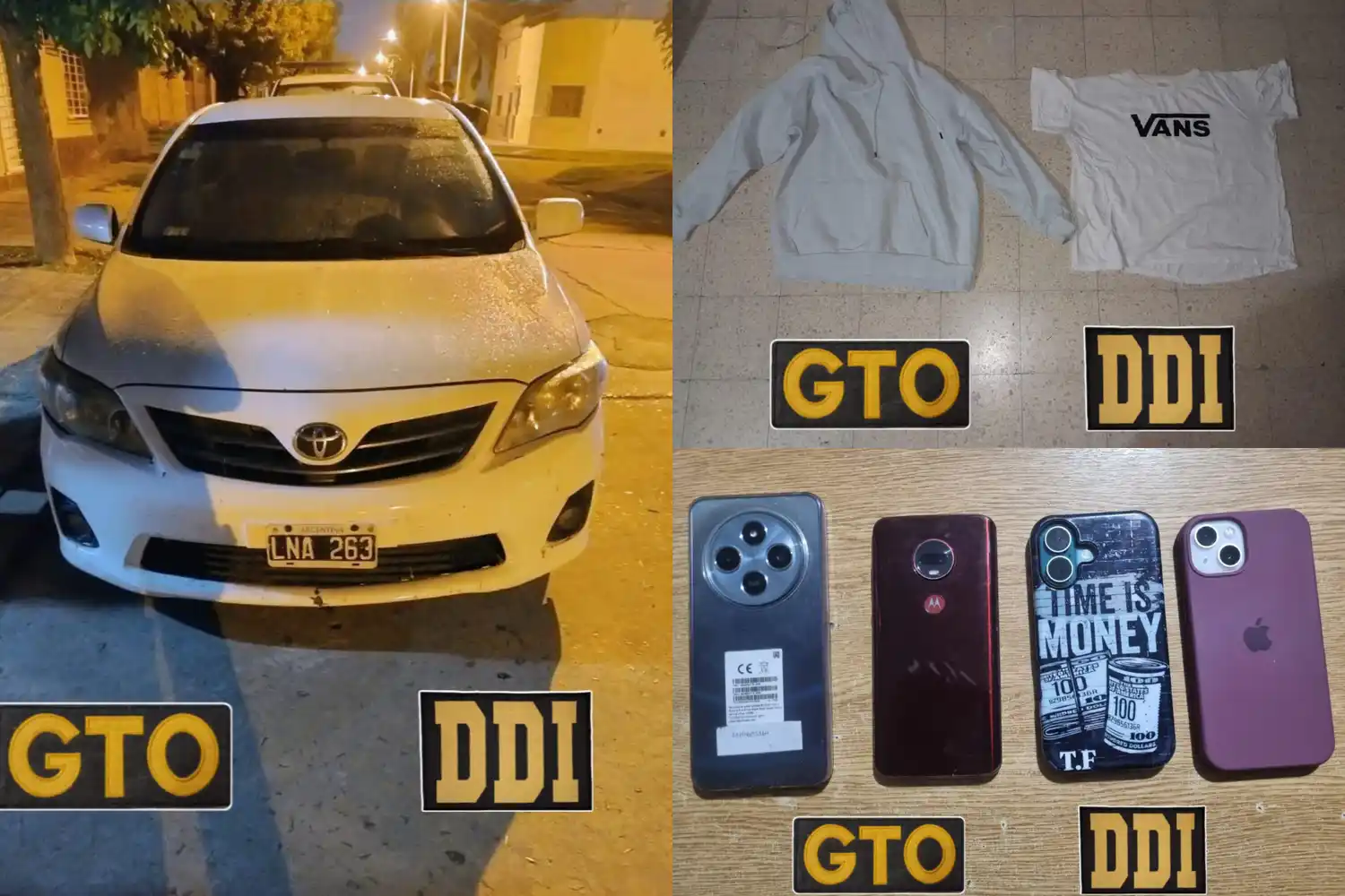 elementos secuestrados allanamiento