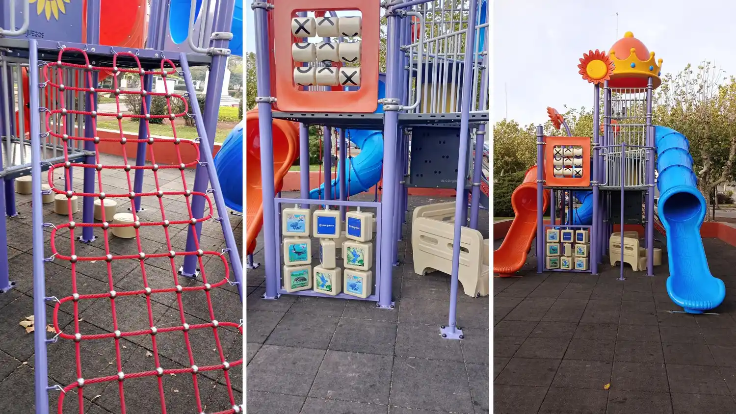En Chaves, piden cuidar los juegos nuevos de la Plaza 25 de Mayo
