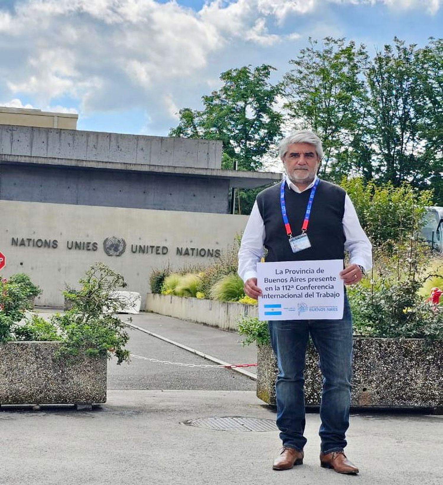 Presente en la OIT. El ministro de Trabajo de la Provincia de Buenos Aires, Walter Correa, viajó a Suiza.