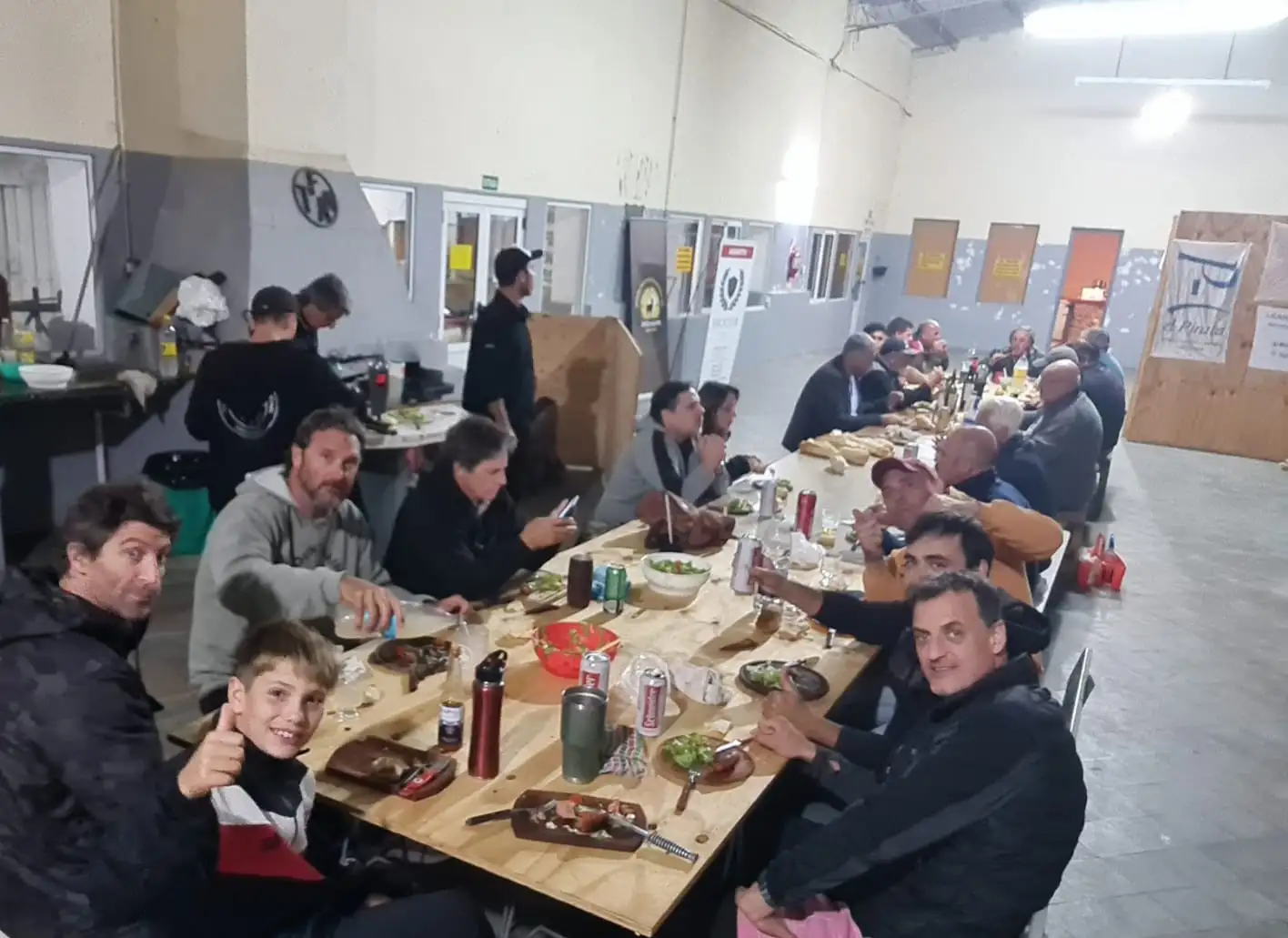La cena posterior al Torneo Nocturno de Carabina