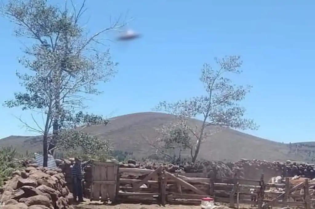Asombro en Neuquén: le sacó una foto a su papá y en la imagen vieron un OVNI