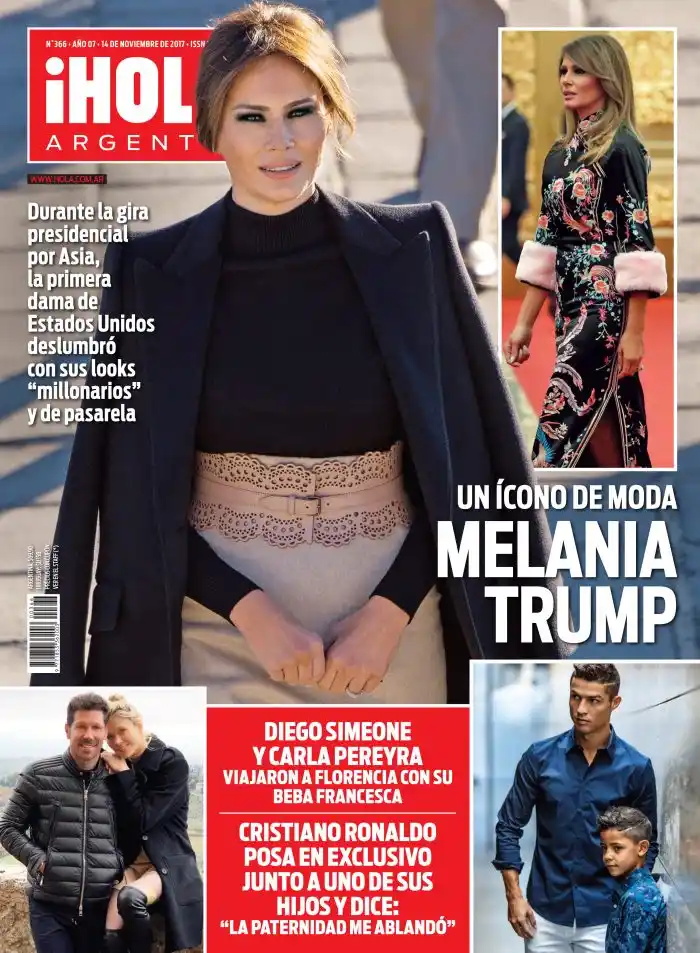 En ¡Hola!, Melania Trump impacta con sus looks en Asia