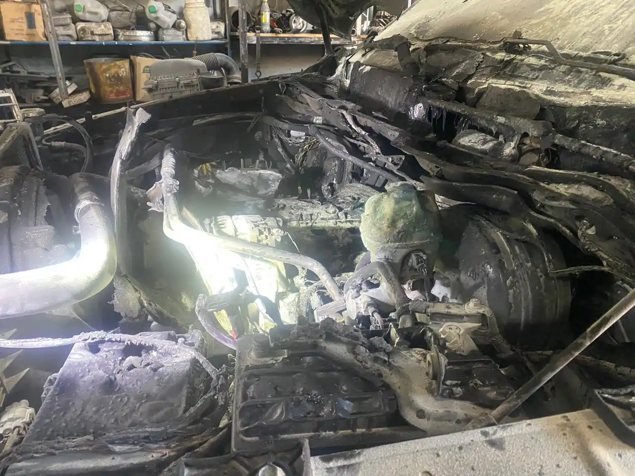 incendio vehículo VT - 1