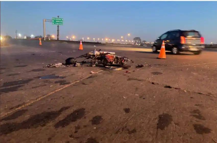 Motociclista resultó herido tras chocar contra un camión en Circunvalación