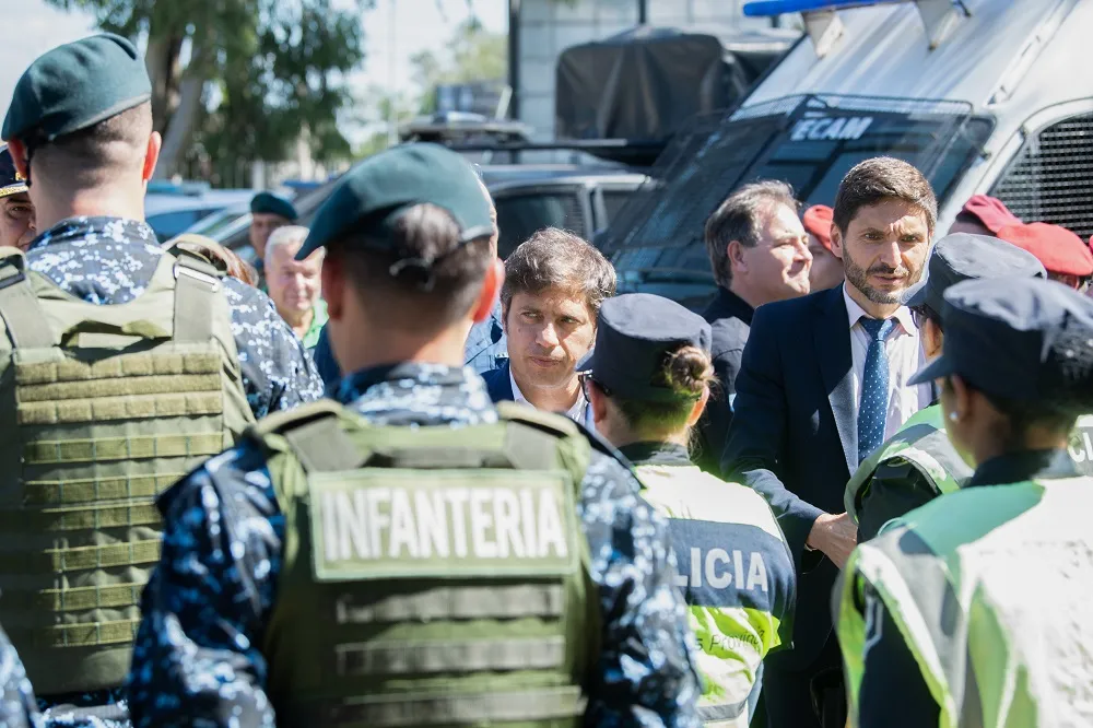 Junto a Pullaro, Kicillof anunció una base de operaciones tácticas en San Nicolás