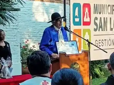 Sergio Pasquini, distinguido en la ciudad de San Lorenzo. Foto: Gentileza