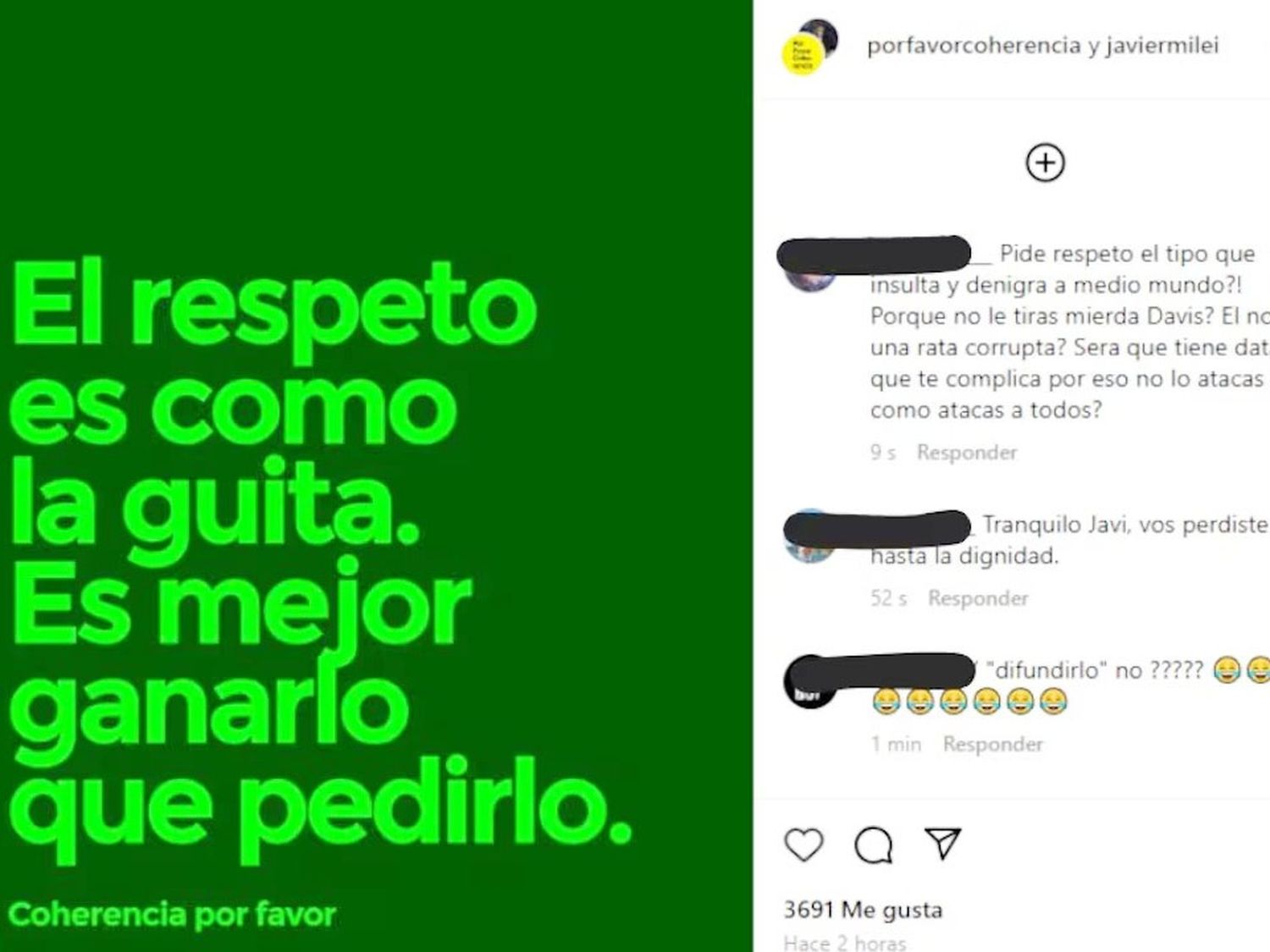 El respeto y el dinero: la reflexión de Milei en medio de la crisis gubernamental