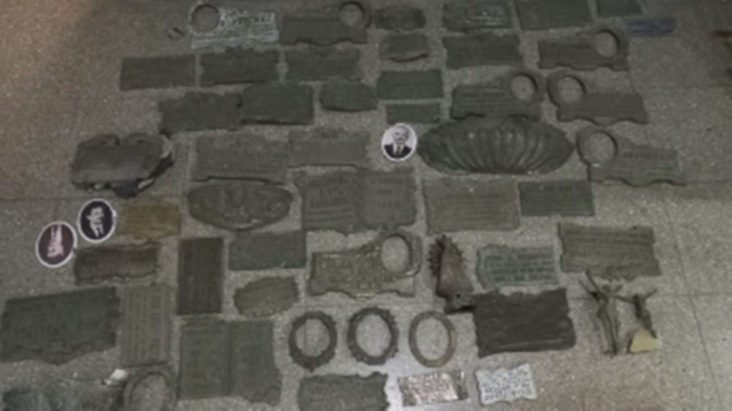 Dos detenidos con gran cantidad de elementos de bronce en el Cementerio La Piedad