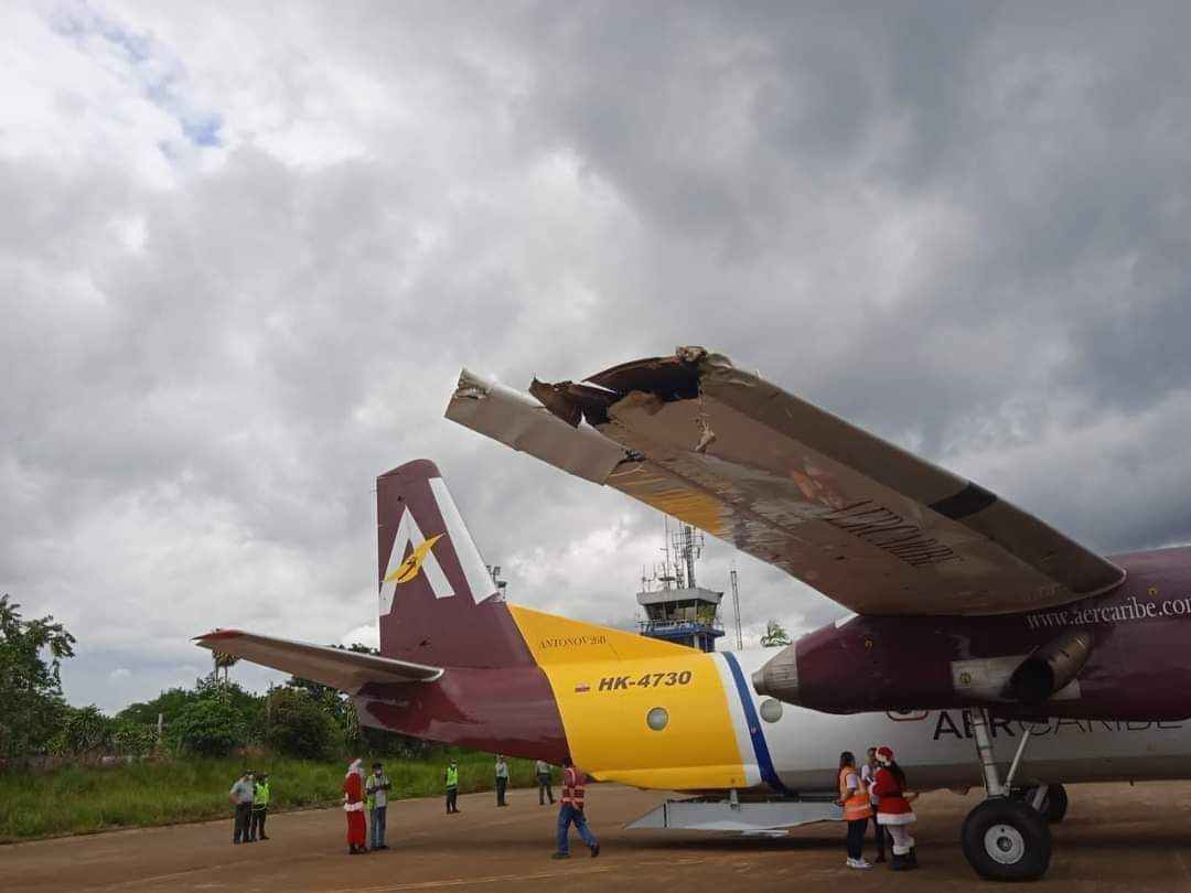 Aerocivil investiga incidente de un Antonov-26 de AerCaribe en Mitú