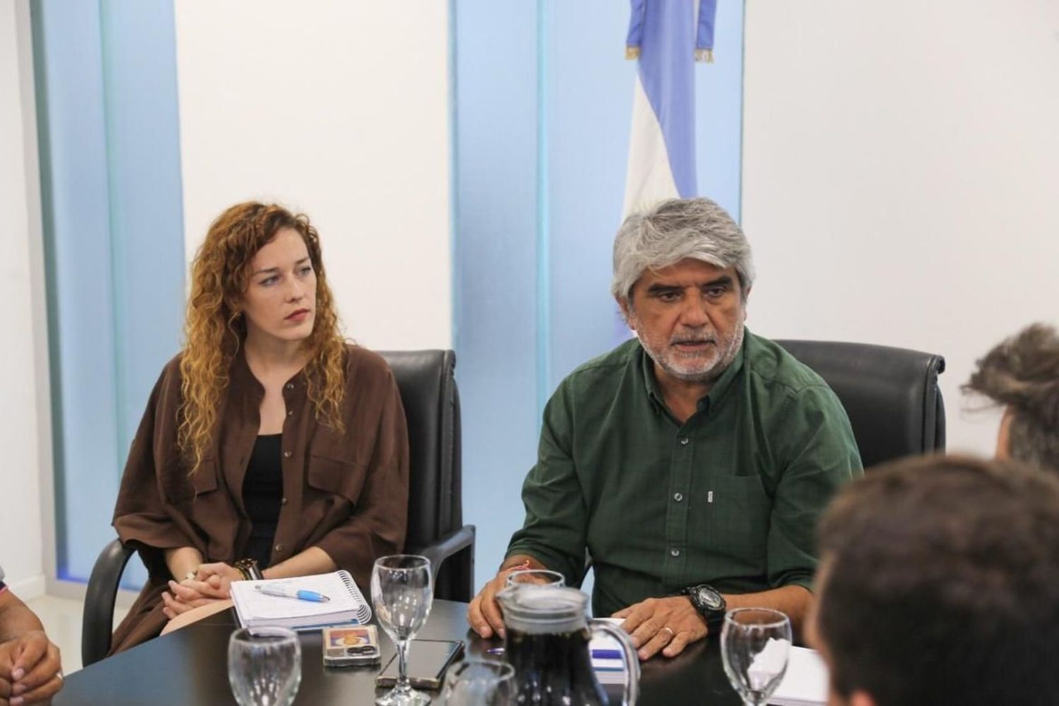 Macarena Kunkel junto a Walter Correa.