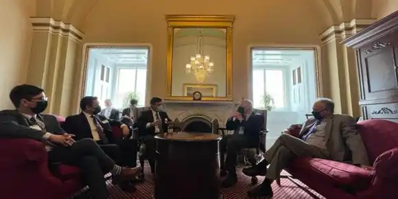 Así fue el encuentro de Guevara, Vecchio y López con senadores de EE.UU.