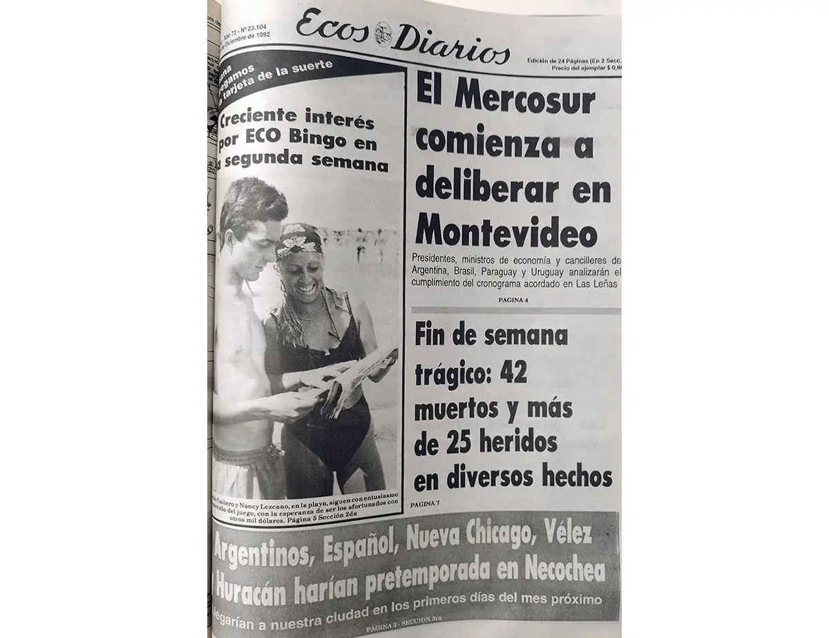 Martes 29 de diciembre de 1992