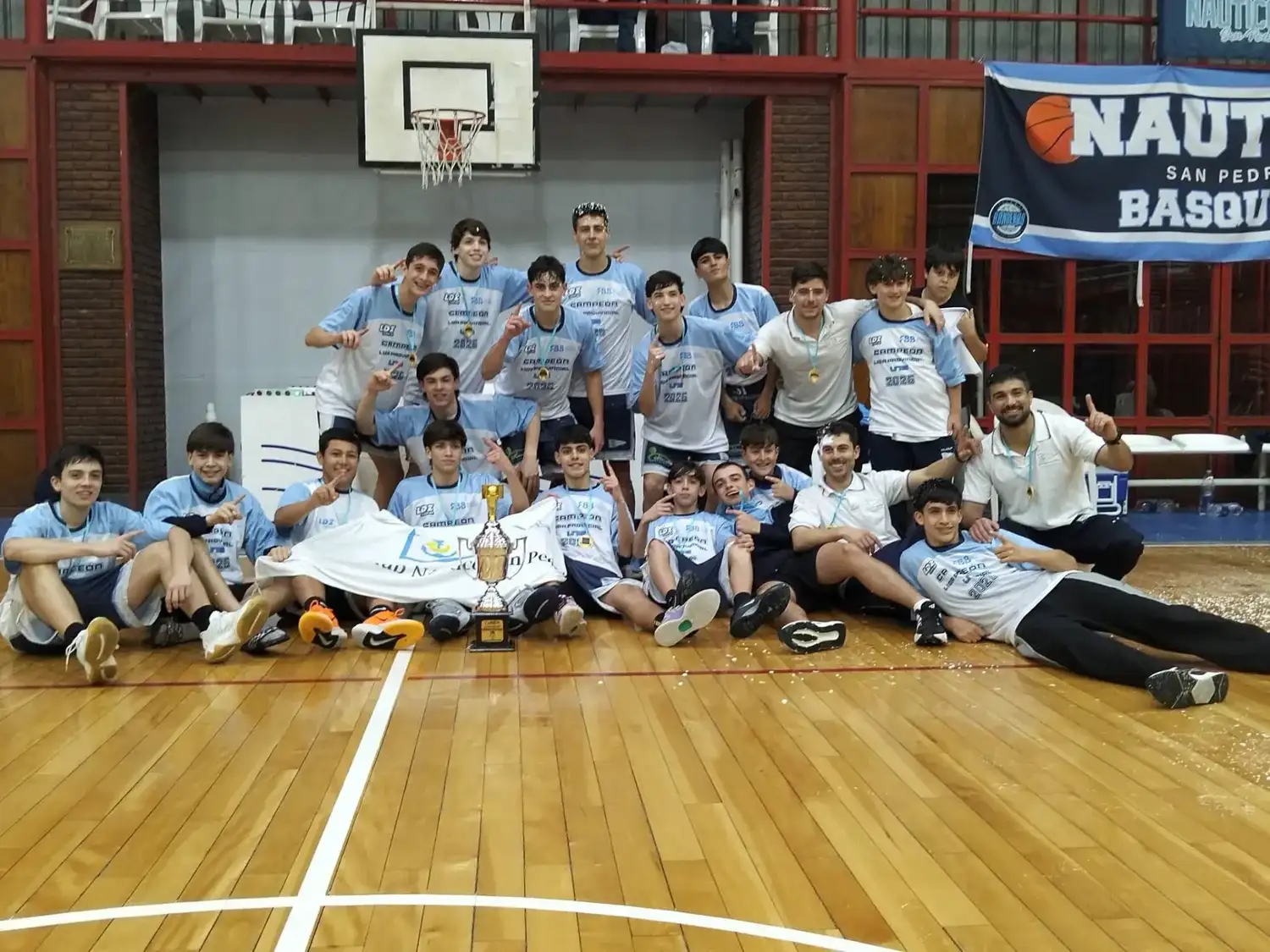 ¡Emocionante e histórico! Náutico campeón de la Liga Provincial de básquet U15