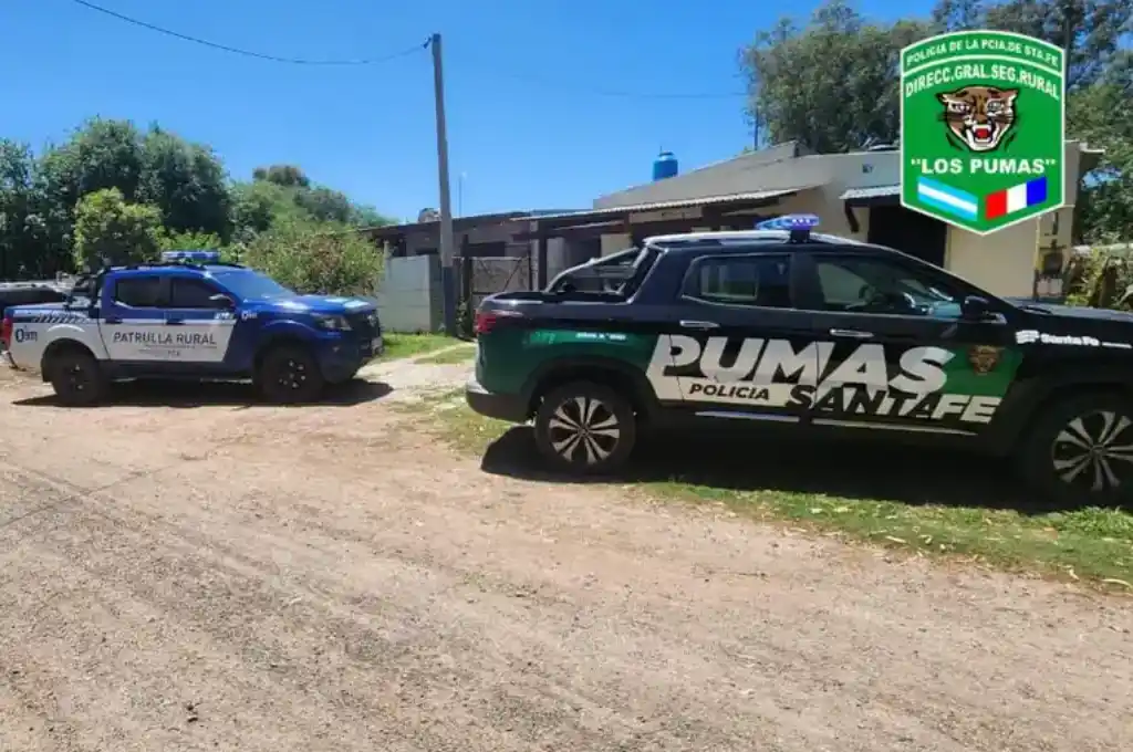 El allanamiento llevado adelante en Venado Tuerto. (Foto: Gentilezas)