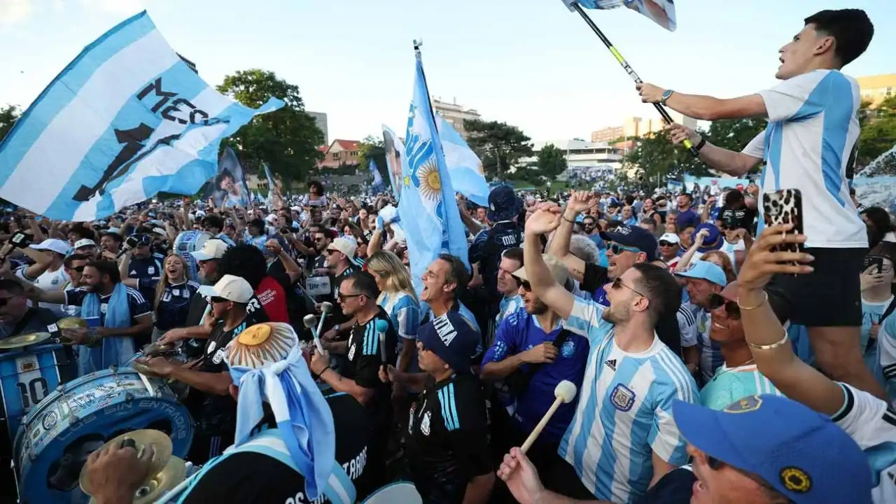 Banderazo argentino en el Mundial 2026.