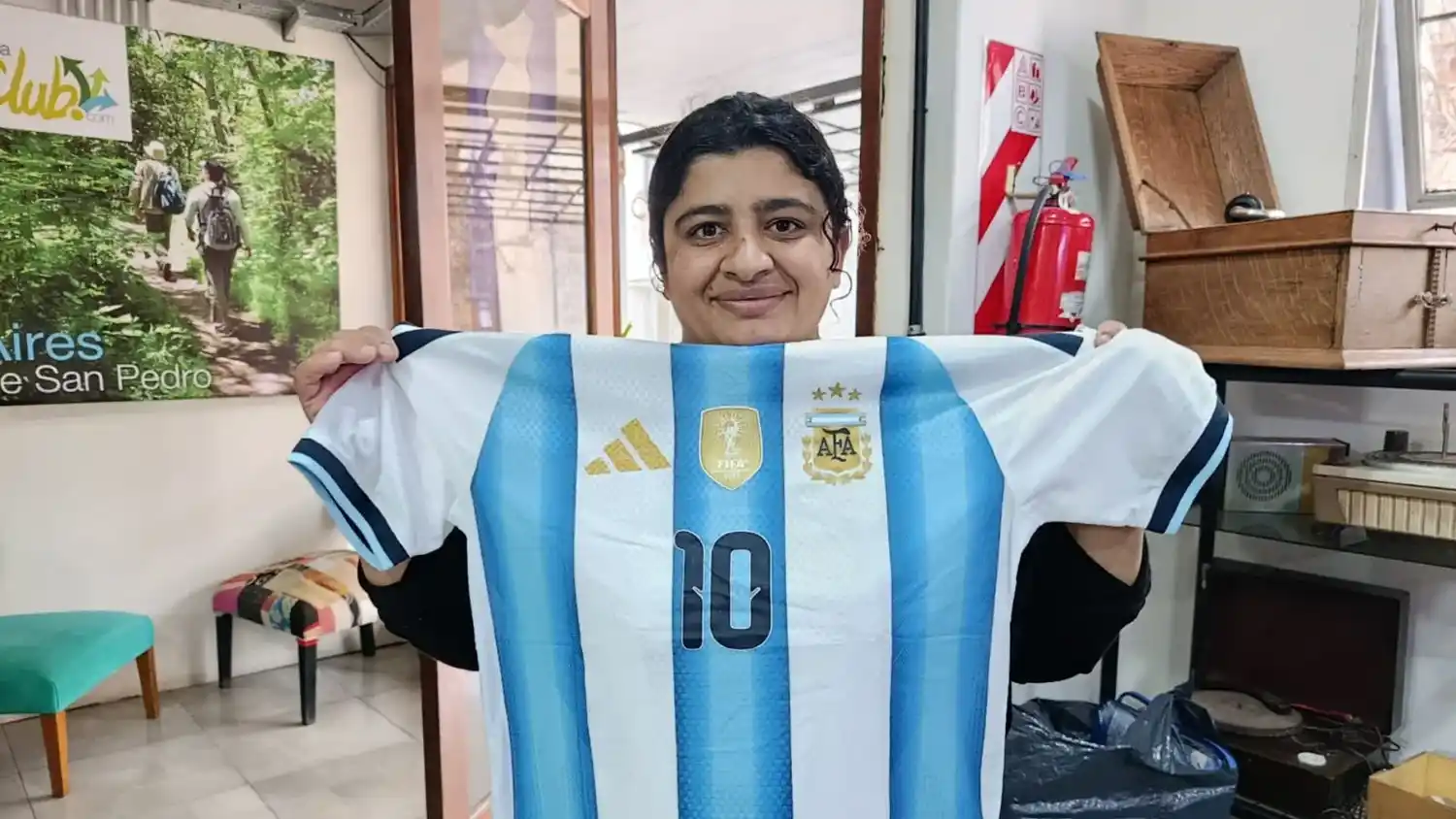 Natalia Revol fue la ganadora de la camiseta sorteada este sábado 18.