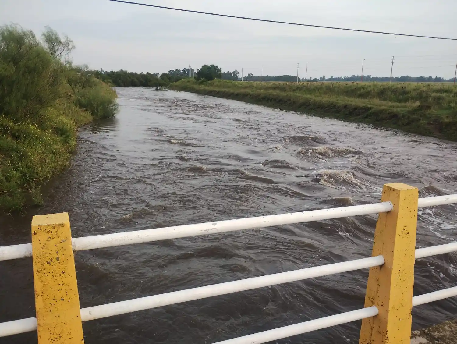 Los arroyos están muy cargados por las lluvias