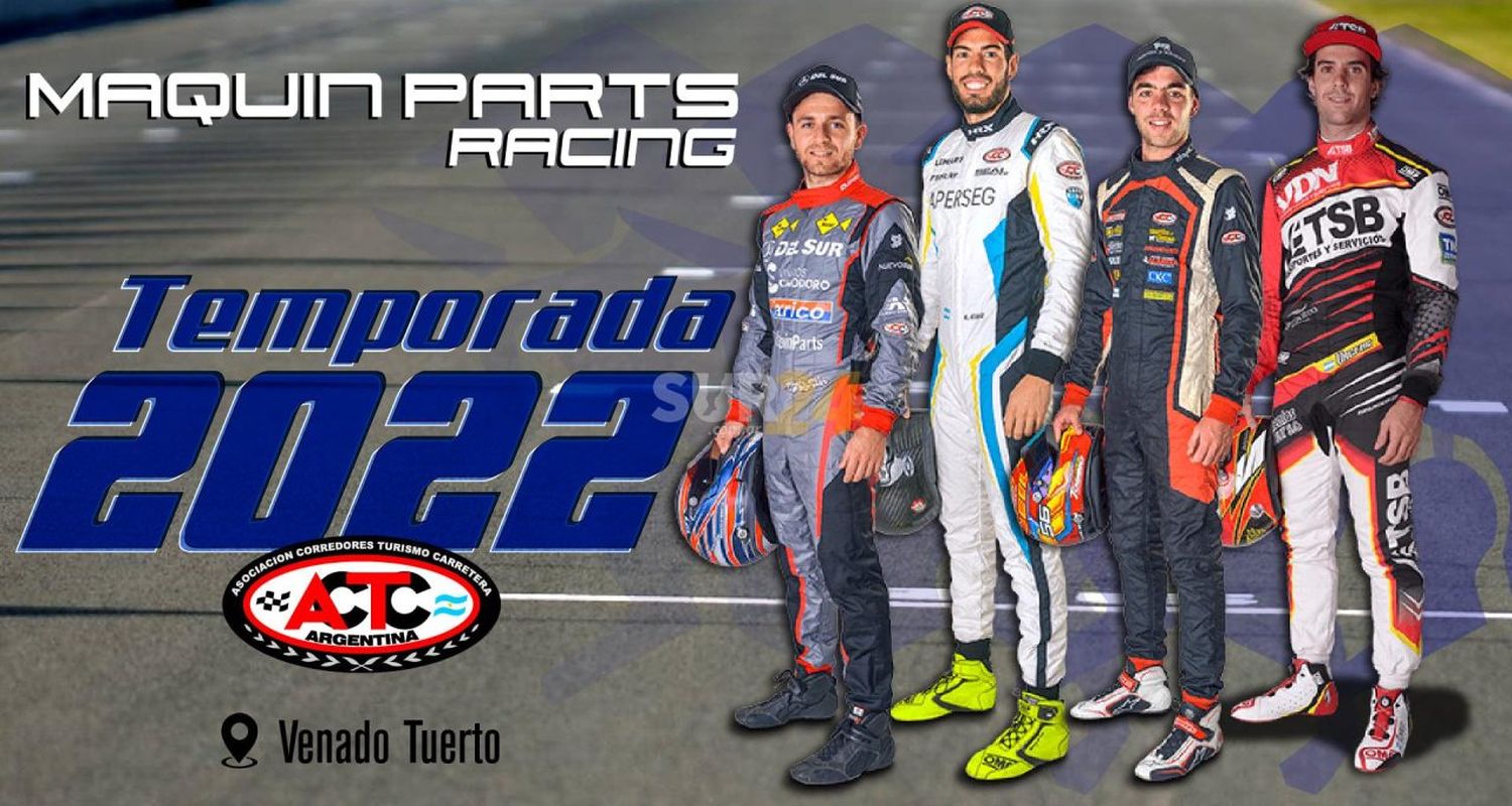 Arranca el TC y Maquin Parts presenta cuatro autos