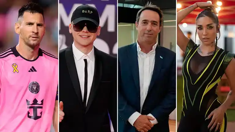 Messi, Bizarrap, Galperín y María Becerra