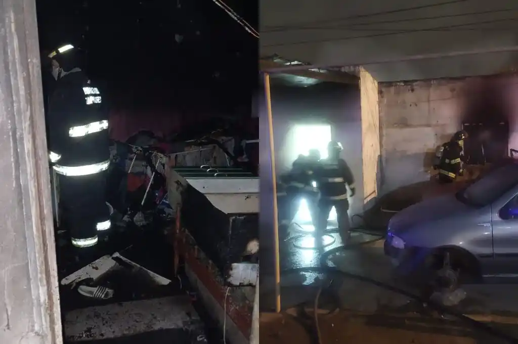 Bomberos trabajaron en el lugar