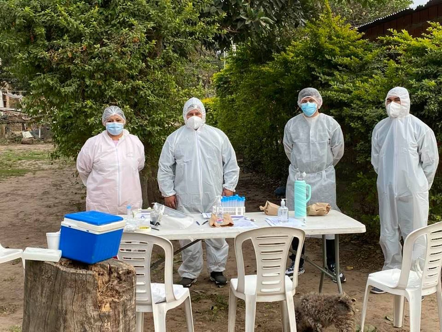 Intensa tarea sanitaria en Herradura para contener brote de COVID-19