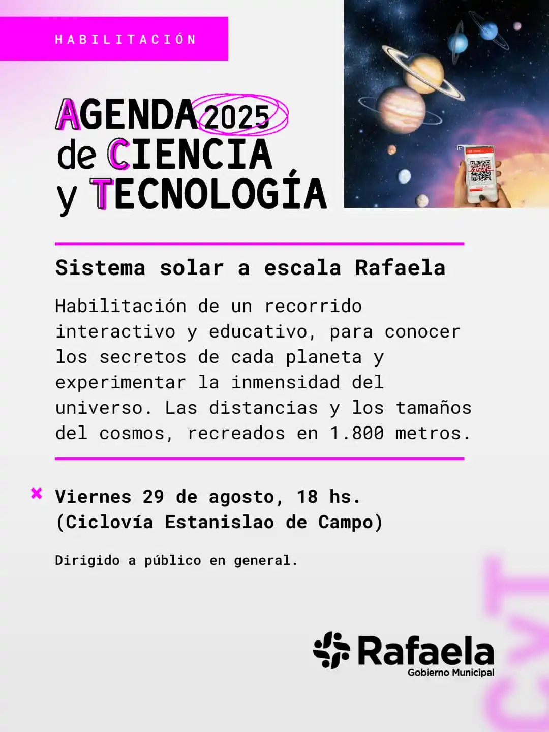 Agenda de Ciencia y Tecnología 2025 llena de actividades