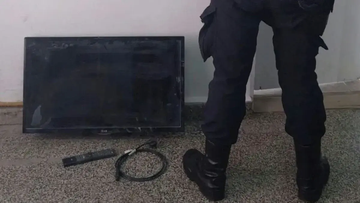 Recuperaron un televisor robado tras una oferta ilegal en redes en Rafaela