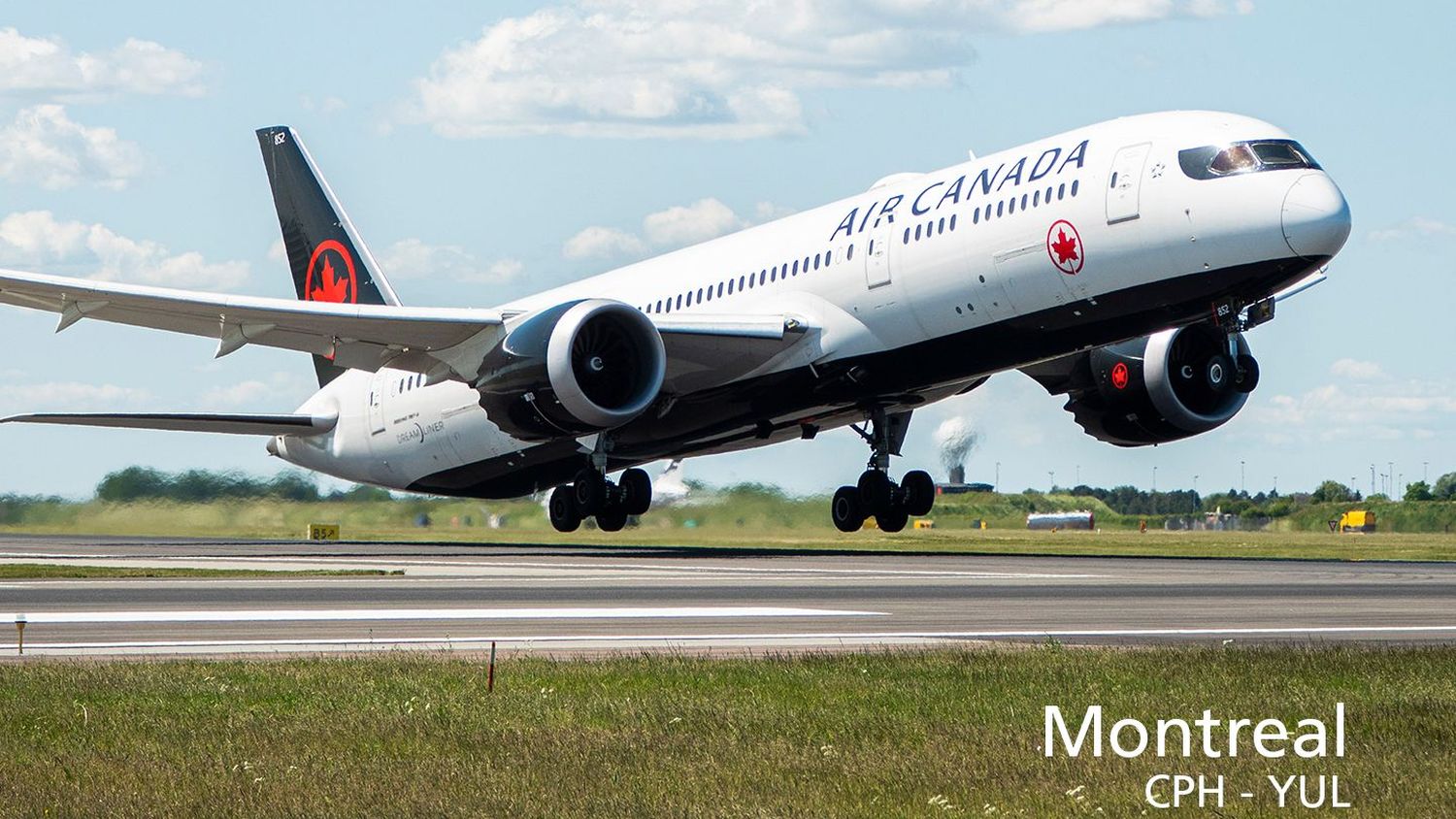 Air Canada started two new routes from Montreal to Copenhagen and Toulouse