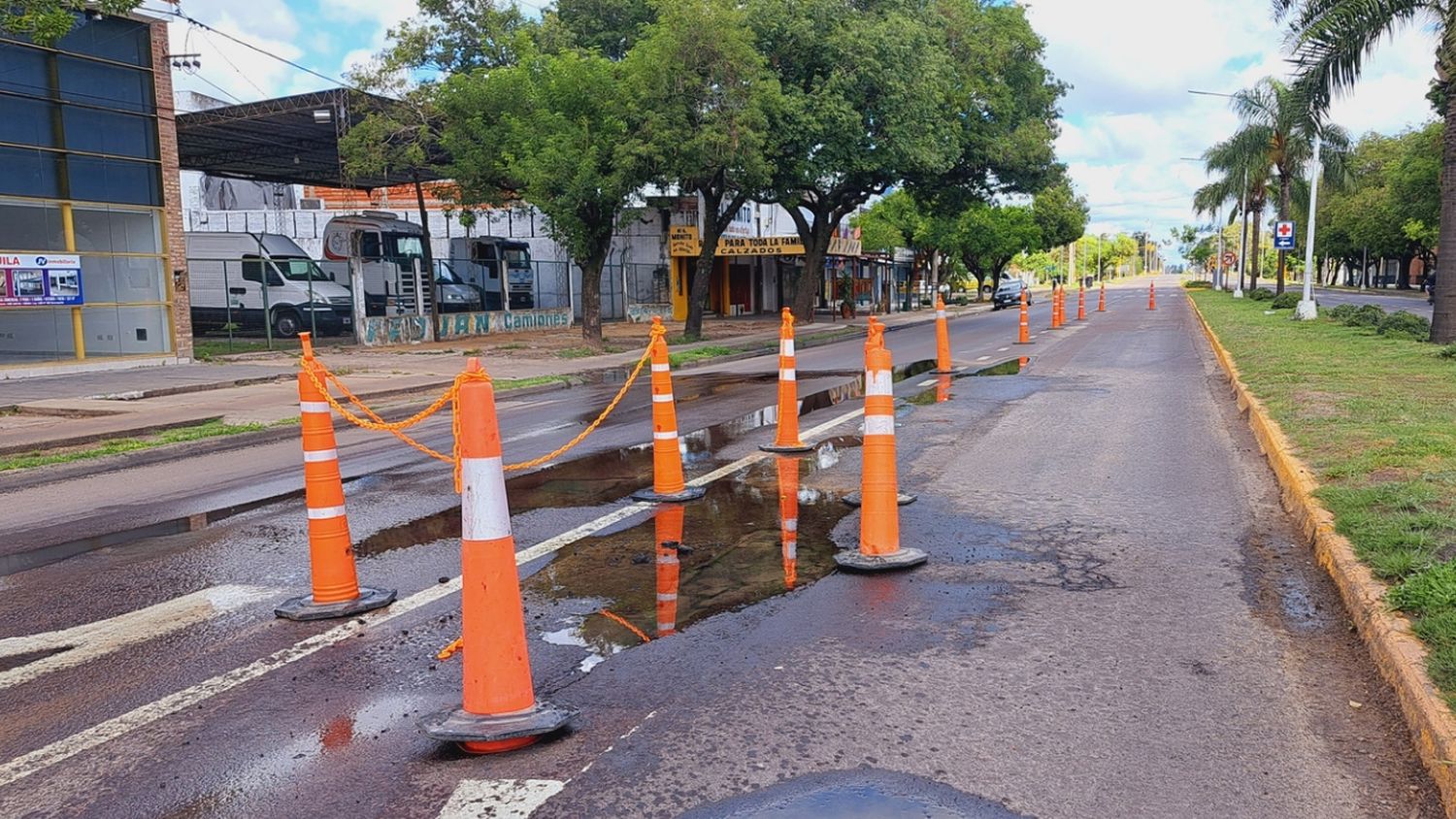 Finalizaron los trabajos de reparación en el Bv. Irigoyen