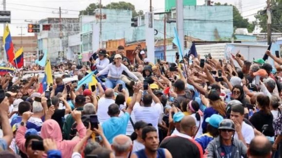 María Corina Machado aseguró en Bolívar que ya se tiene la «fuerza y organización», AHORA SE VA POR LOS VOTOS