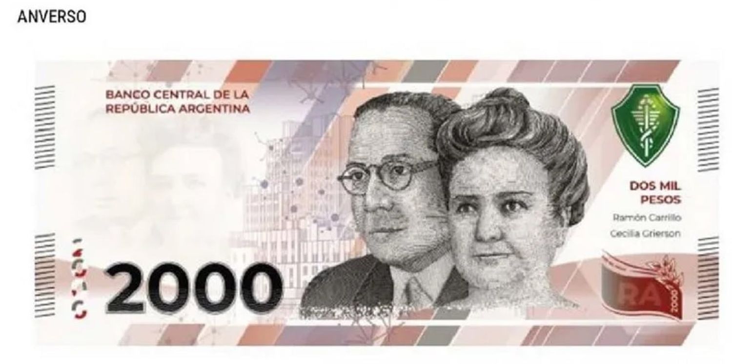 Comienza a circular el nuevo billete de 2000 pesos