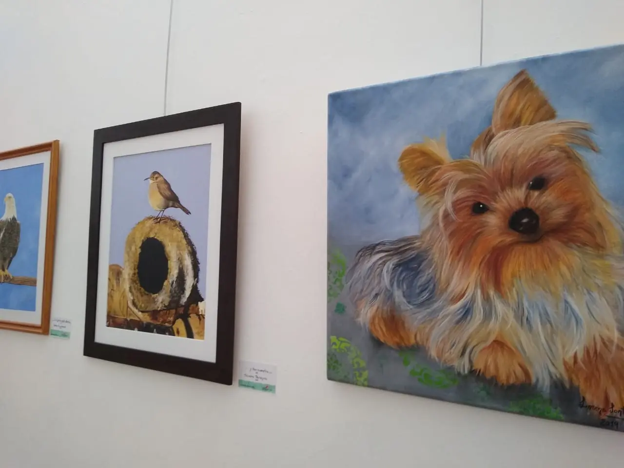 Muestra anual de trabajos de un taller de pintura artística