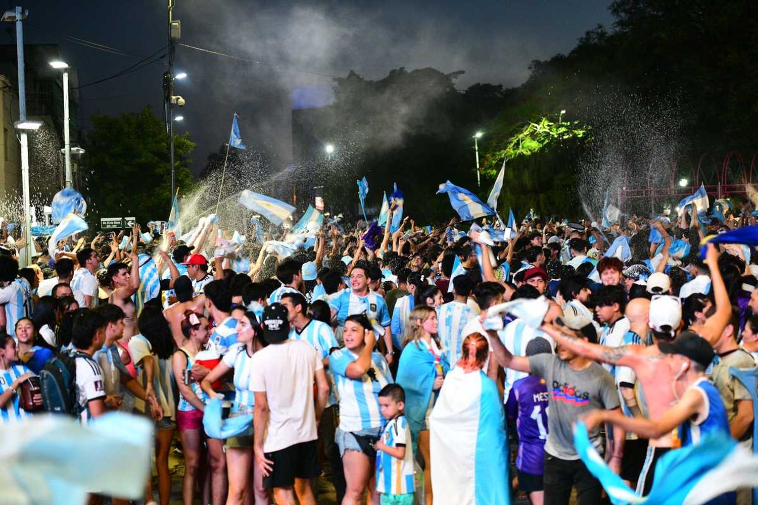 Los festejos de la clasificación argentina en Formosa