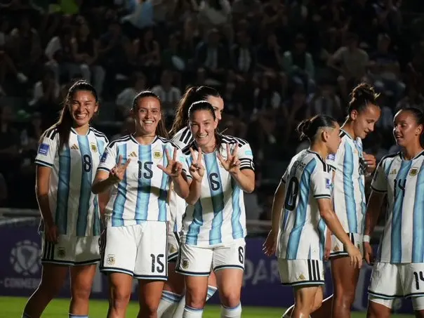 Argentina goleó 8 a 0 a Bolivia y descanasa hasta abril en la Liga de Naciones.Foto:@Argentina