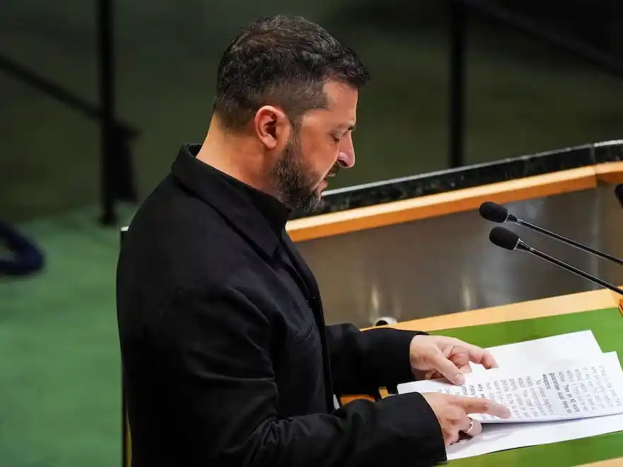 Zelensky: “No es el derecho, sino las armas las que deciden quién sobrevive”