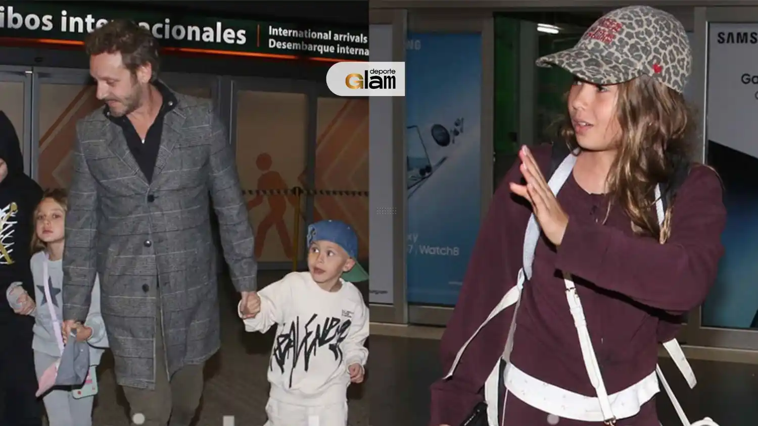 Vicuña, junto a sus hijos y Rufina Cabré