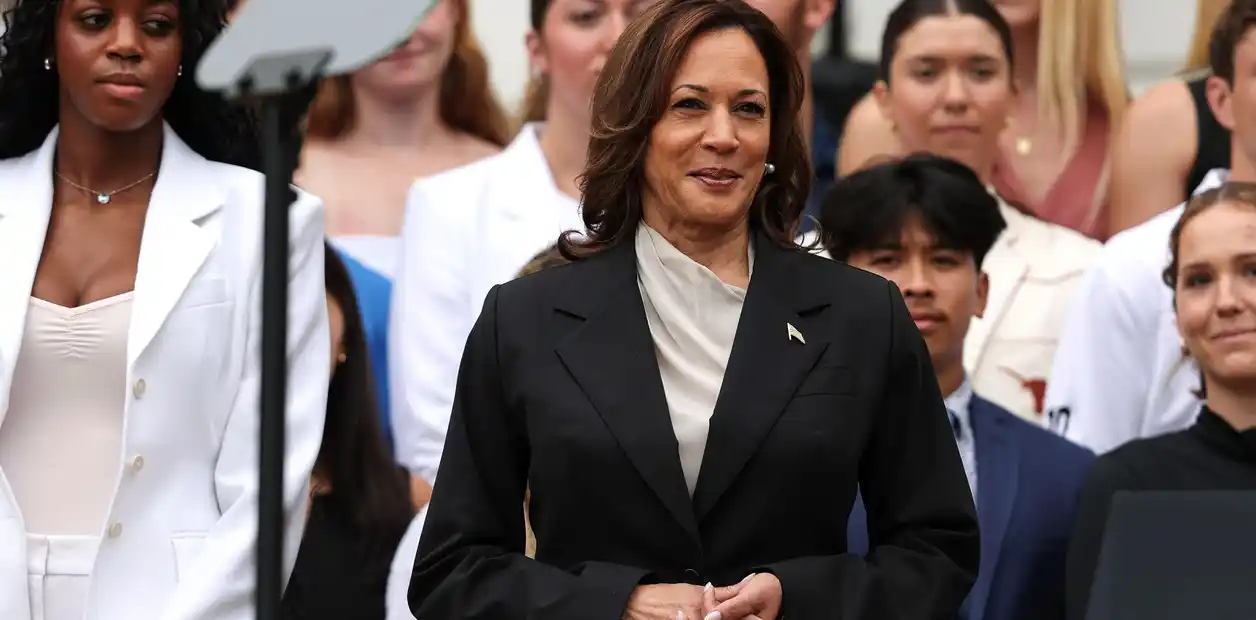 La vicepresidente Kamala Harris en la Casa Blanca.