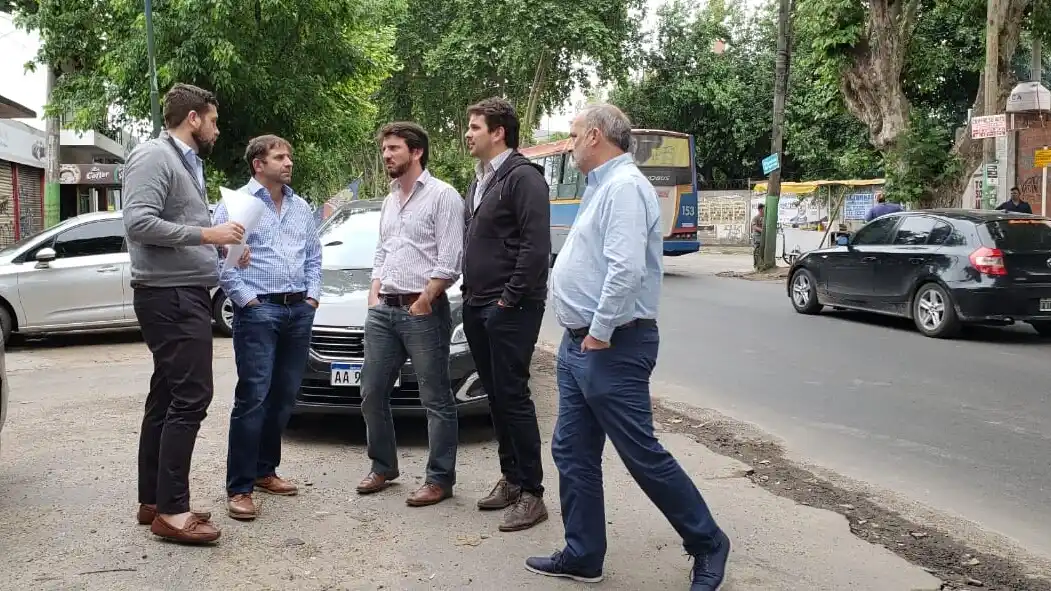 Delfino participó de una recorrida en Hurlingham con funcionarios de la Ciudad