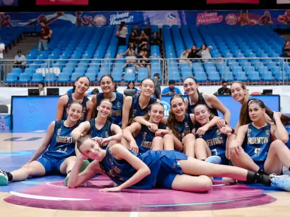 La U16 argentina terminó quinta en la Americup.Foto:FIba