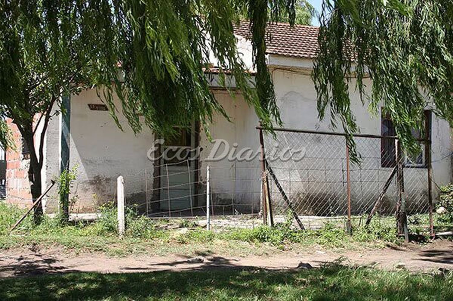 Trágico escenario. La vivienda donde ocurrió el crimen