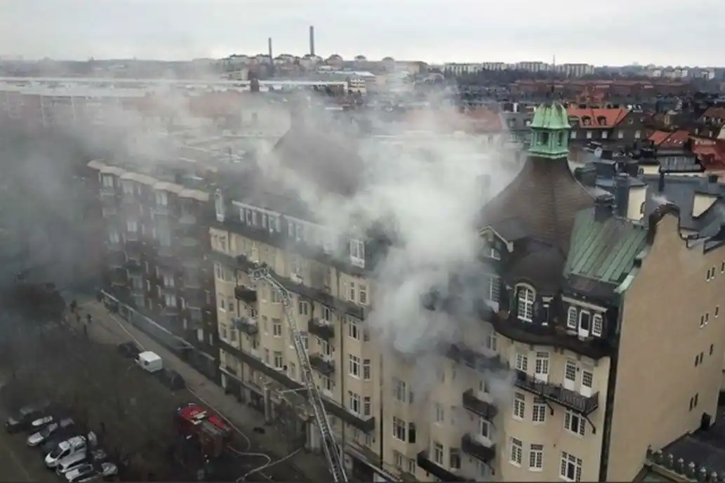 Incendio en la embajada argentina de Estocolmo