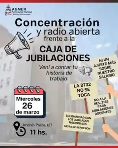Docentes se convocan a defender el régimen jubilatorio frente a la Caja de Jubilaciones