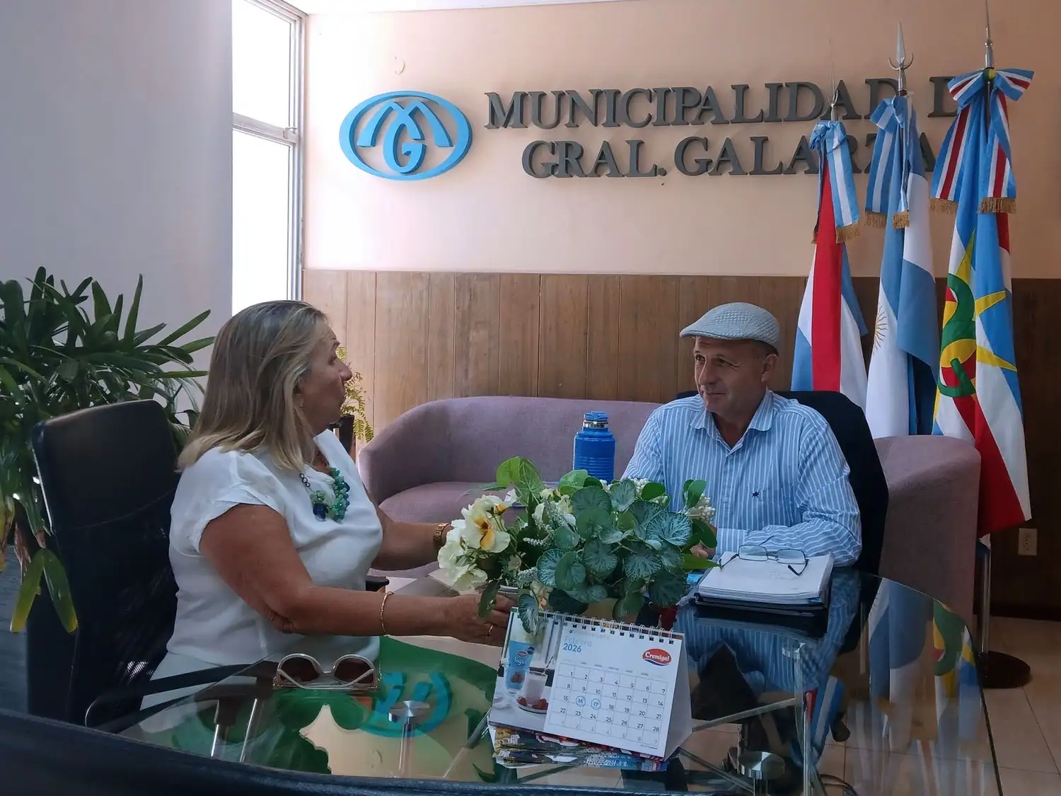 Dora Bogdan se reunió con Fabián Menescardi en General Galarza.