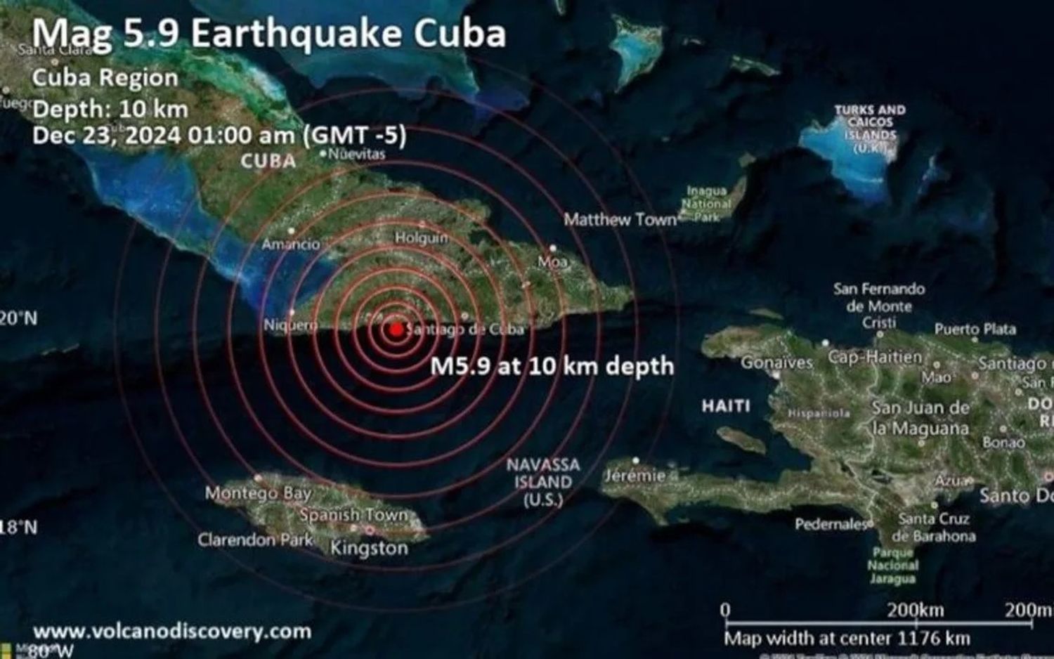 Un terremoto de magnitud 5,8 sacudió la región de Cuba