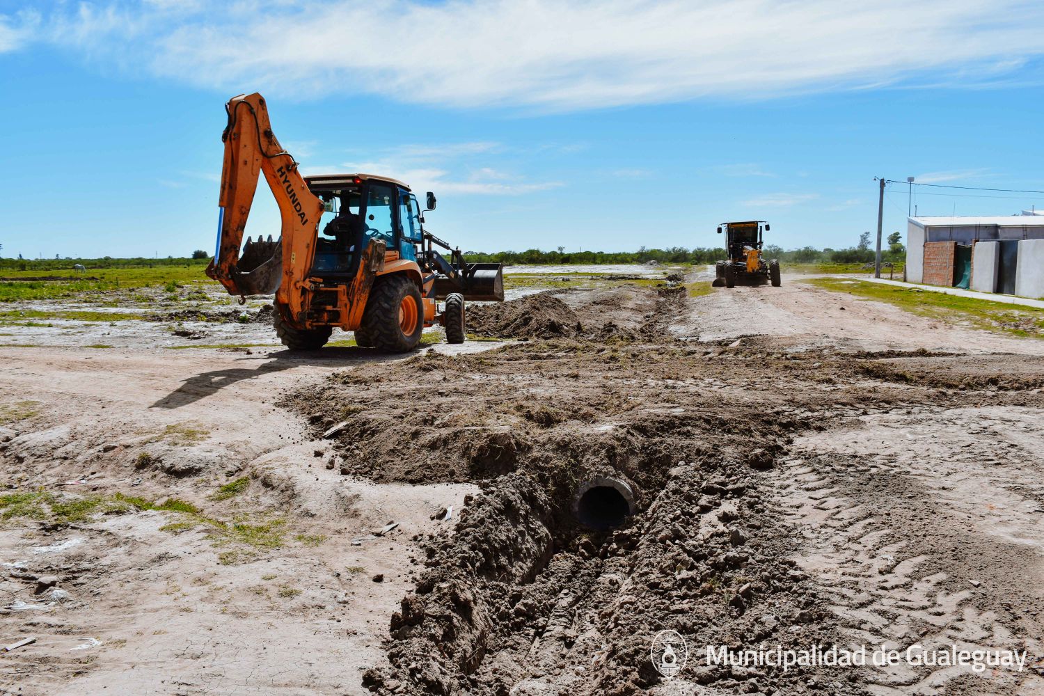 El Municipio realiza obras en el Barrio 150 viviendas