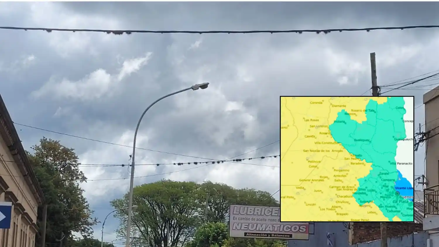 Las tormentas se producirían en horas de la madrugada y hasta el mediodía del sábado.